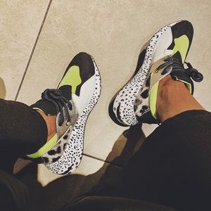 neon green sneakers